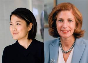 Property development entrepreneur Zhang Xin and CEO and president of Ingredion, Ilene Gordon