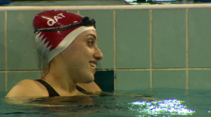 Swimmer Nada Arakji was the first woman to represent Qatar at the Olympic Games