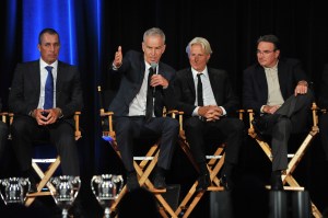 Tennis superstars Ivan Lendl, John McEnroe, Bjorn Borg, Jimmy Connors (left to right) at a No.1s ATP’s Heritage Event in New York