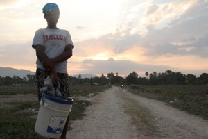 Virginia from Haiti walks nearly two hours every day to fetch water