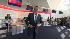 Host Richard Quest puts the five major carriers of the NY-LON route to the test
