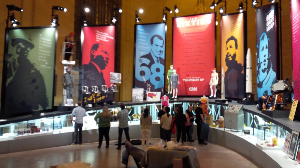 ‘a Look Into The Sixties Opens In Grand Central Terminal With Ribbon