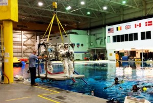 NASA astronauts prepare for zero gravity