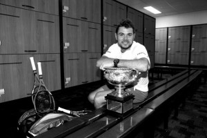 Stan Wawrinka with the Men’s Australian Open Cup 2014 (Credit: Getty Images)