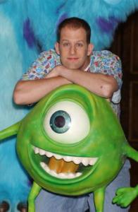 400432 02: American director Pete Doctor attends a promotional event for his new movie, "Monsters, Inc" February 1, 2002 in Madrid, Spain. Doctor stands behind the "Monster, Inc" character Mike Wazowski, a feisty and quick witted, one-eyed, green ''monster.'' (Photo by Carlos Alvarez/Getty Images)