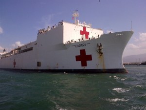 The USNS Comfort, the hospital at sea.